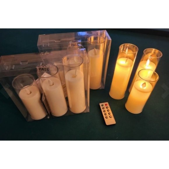 Flickering Flameless Candles Battery Operated with Remote and 2/4/6/8 H - Picture 2 of 2